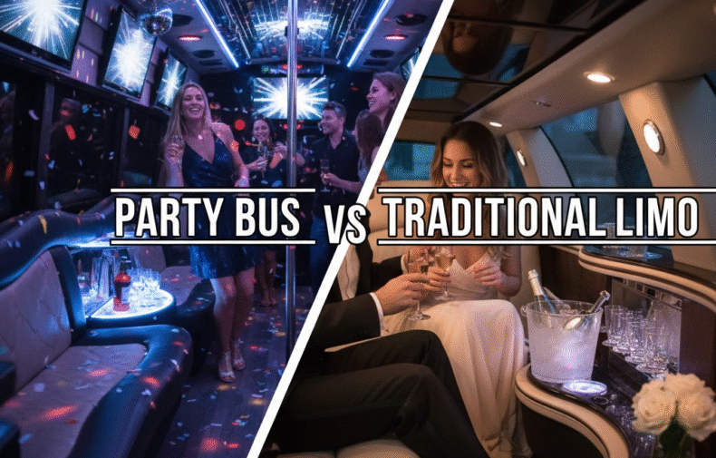 party bus vs traditional limo
